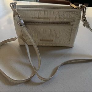 Elegant white iridescent, Brahman Crossbody Bag
